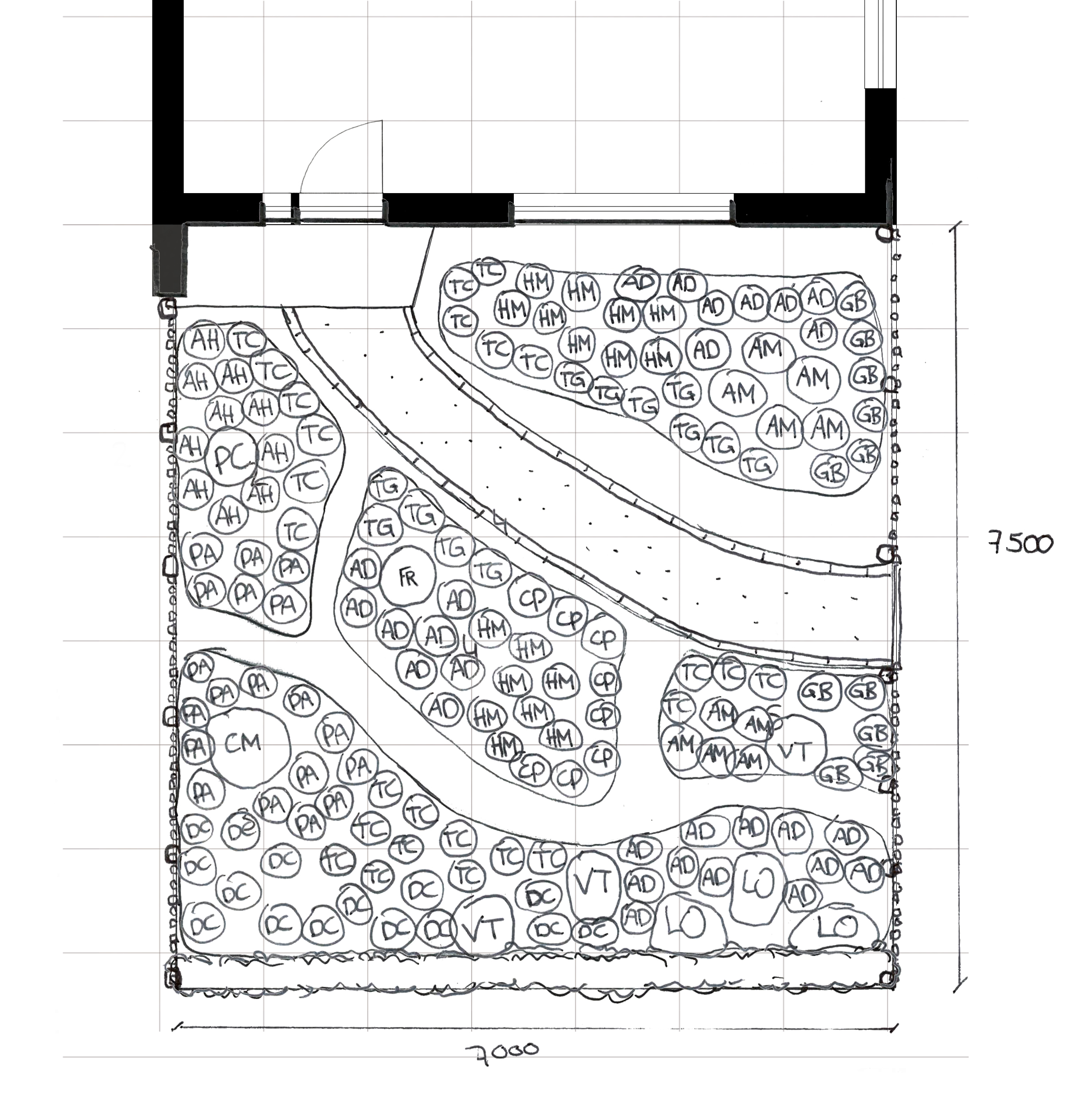 basis tuin excl. beplantingslijst